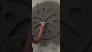 Wall Flower design👌 #plaster #art #cementart #flower design
