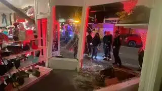 Truck crashes into Santa Rosa vintage shop