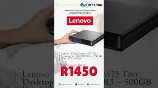 Lenovo ThinkCentre Tiny Desktop &ndash; i3  &ndash; 8GB DDR3 &ndash; 500GB HDD &ndash; Win10Pro &ndash; Refurb