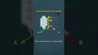 Phase Voltage Vs Line Voltage #electricalwork #electrical #electrician