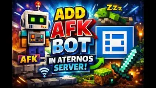 Aternos AFK Bot Tutorial 😱 | Keep Your Server Online 24/7 #minecraftjava #gaming #aternosserver