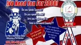 Broward County Supervisor of Elections, Pollworker Recruitme