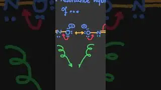 Resonance Hybrid of Nitrite, NO2- structure  #chemistry