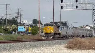 UP 8388 Leads an Amtrak Sunset Limited Passenger Train - 5/20/2024
