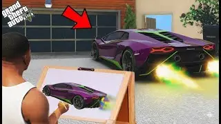 Franklin Using Magical Painting To Draw Dangrous Powerful Monster Truck in Gta 5 !