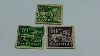 Some Old Sweden/Ore Sverige Stamps