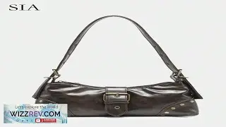 1 Pc Women's Vintage Melaleuca Angora Distressed Leather Leopard Print Motorcycle Bag