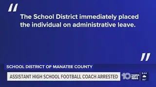 Assistant High School football coach arrested in Manatee County for alleged solicitation