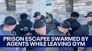 Pennsylvania prison escapee swarmed by agents while leaving Philadelphia gym