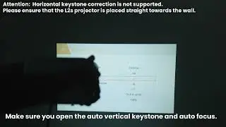 How to enable autofocus and vertical keystone correction?