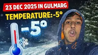 Latest update Snowfall in gulmarg 🥶