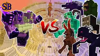 Ender Guardian vs Scary Bosses | Minecraft Mob Battle