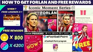 How to Get Free D. Forlan Iconic Moment And Free Rewards + ePoints in pes 2021 mobile