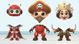 Silly Heads, Mix Them Up - Fun Nursery Rhymes - Match The Head - Wrong Head Game
