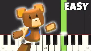 Super Bear Adventure Theme - EASY Piano Tutorial