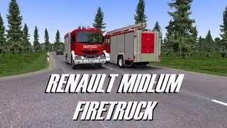 OMSI - Renault Midlum Firetruck - AI veh. & Object