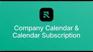 Company Calendar & Calendar Subscription