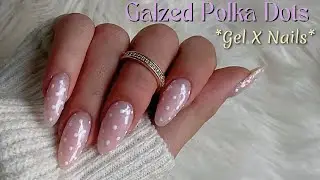 Glazed Polka Dot Nails 💅 Chrome Gel Nail Art Tutorial