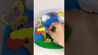 How to Make 3D Paper Spring season Craft for School Kids | DIY Art & Craft #shorts