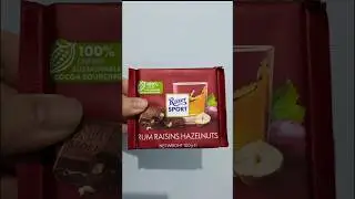 Ritter Sport chocolate bar - rum raisins hazelnuts | My favorite flavor!