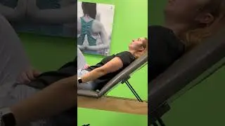 Reclined shoulder flexion = less pain, less guarding, more true motion for frozen shoulder.