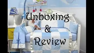 Soho Designs Blue Minky Crib Set Review & Unboxing