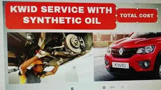 RENAULT KWID THIRD SERVICE WITH SYNTHETIC OIL  , total cost  ( BILL IMAGE )