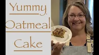 Oatmeal Cake with Delicious Coconut Pecan Topping