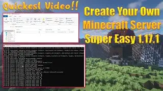 Как создать самый быстрый сервер Minecraft 1.17.1. Очень просто. Менее чем за 4 минуты!