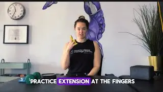 Finger extension strength with tool