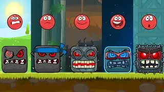 Red Ball 4 All BOSS Fight