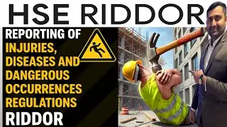 RIDDOR Explained in hindi and Urdu | Reporting of Injuries, Diseases and DO @SafetyTrainerNebosh