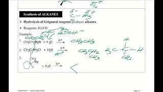 Formation Of Grignard Reagent And Its Reaction With Water And Methanal