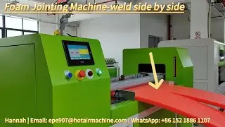EPE XPE Foam Jointing with Hot Air Machine | Side-by-Side Welding