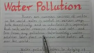 essay on Water Pollution/paragraph on water pollution/ water pollution/causes of water pollution