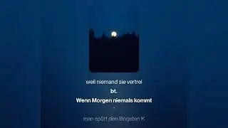 Wenn Morgen niemals kommt