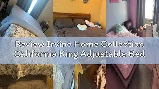 Review Irvine Home Collection California King Adjustable Bed Base | Dual Massage | USB Ports | Zero