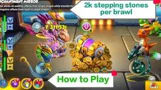 Got 2000 Stepping stones in a brawl | How to complete dungeon tasks | Dragon Mania DML
