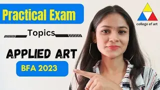 Applied art question paper revealed!! college of art practical exam BFA #artist #startwithart