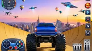 Monster Truck Mega Ramp Racing | Monster Truck Mega Ramp Impossible stunt - Android gameplay