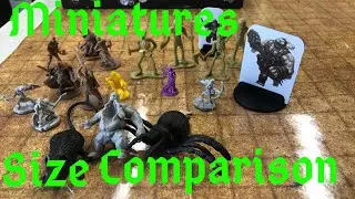 D&D/RPG Miniature size comparisons from Aliexpress and Amazon