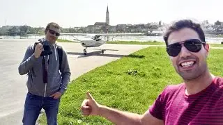 Startup, taxi and takeoff from Flugplatz Vilshofen [EDMV] + Live ATC Sound, VFR Flying.