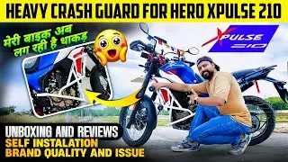 Best Crash Guard For Hero xpulse 210 | Full Installation #heroxpulse210 #crashguard #xpulse210