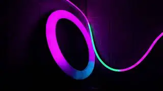 Neon Ring in the Dark  -  Ambient Glow
