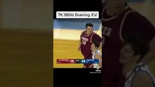 Connor Williams, 7ft 360lbs, draining 3&rsquo;s