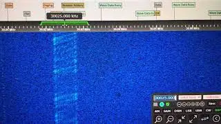 30.025 MHz FM 150.0 Hz Unmodulated Carrier Military Signal Via G8JNJ SDR 1200 UTC 2 Apr 2025