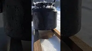 To Make a Stove out of Snow.#camping #survival #skills