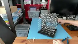 OpenBox:  3D Led Cube of Larry.ya, WS2812 3535 RGB Led cube.  27cm X 22.3cm X 22.3cm