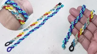 Quick and Easy Seed Beads Bracelet Making || آسان موتیوں والی جیولری || Handmade Jewellery Tutorial