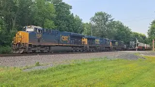 CSX Intermodal I003 &ndash; ET44AH #3466 & 2 ES40DC's #5496 & #5315 &ndash; Unionville OH